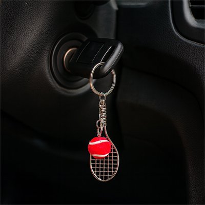 porte-cle-tennis-lover-rouge