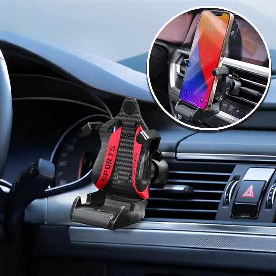 support-telephone-racing-phone-rouge