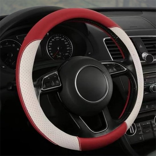 couvre-volant-cuir-leather-cover-rouge