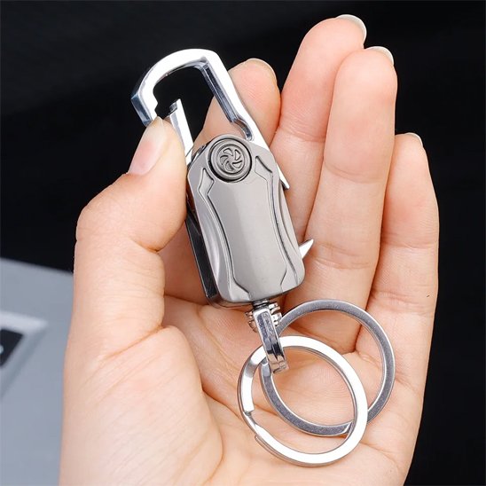 porte-cle-voiture-elegant-keychain-gris