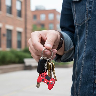 porte-cle-voiture-game-key-personnalise