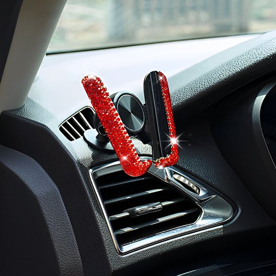 support-telephone-voiture-strass-y-rouge