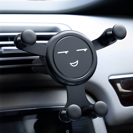 support-telephone-voiture-ventil-clip-noir